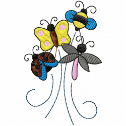 Insectes Embroidery Design 8 Insectes Embroidery Design 8